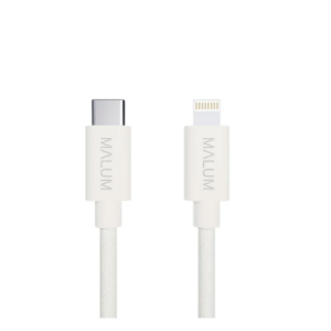 Kábel USB-C > Lightning 1m - PREMIUM (white)