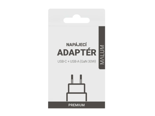 Napájací adaptér GaN 30W (white)